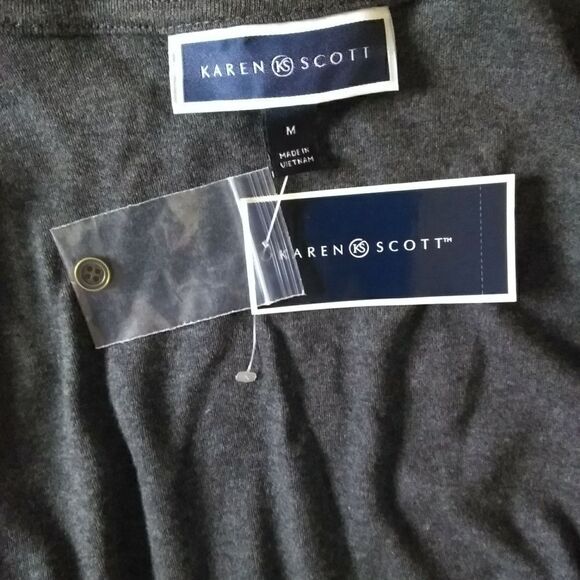 Karen Scott Cardigan Sz M New - Picture 7 of 9